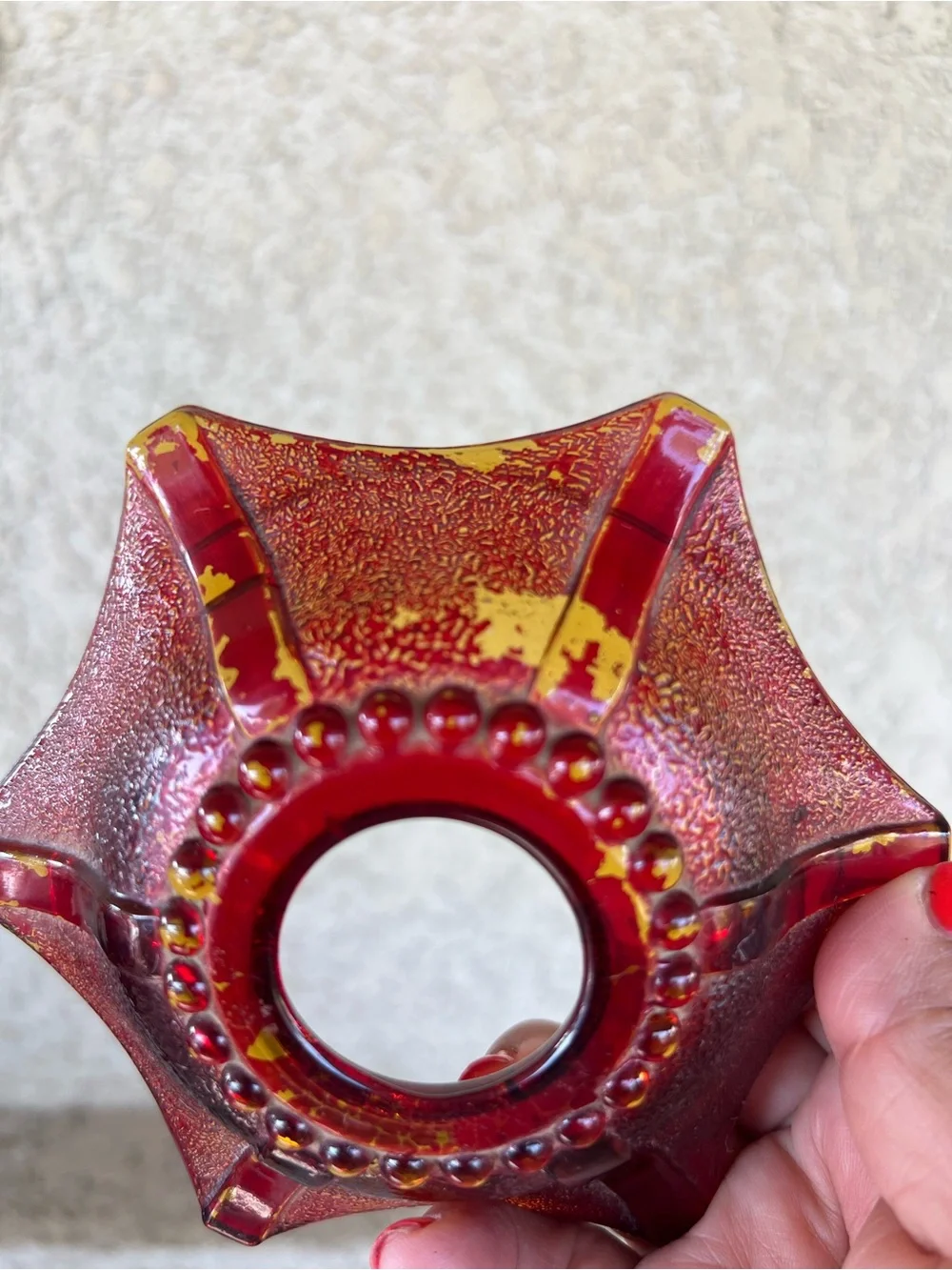 Decorative Deep Red Glass Fairy Light